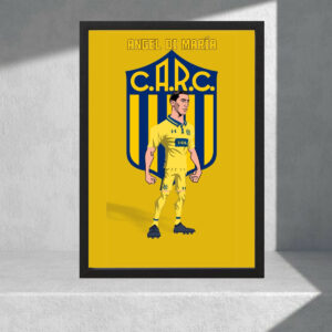 Cuadro Decorativo Rosario Central, Di Maria 02 - A3 30x40 Cm