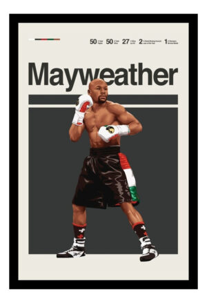 Cuadro Decorativo Boxeo - Floyd Mayweather 12 - A3 30x40