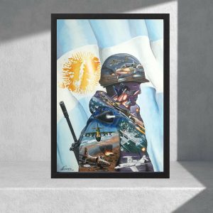 Cuadro Decorativo Islas Malvinas Argentinas 04 - A3 30x40 Cm