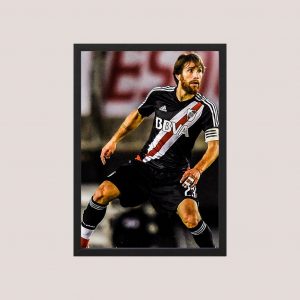 Cuadro River Plate - Leo Ponzio 04 - Tamaño A3 30x40 Cm