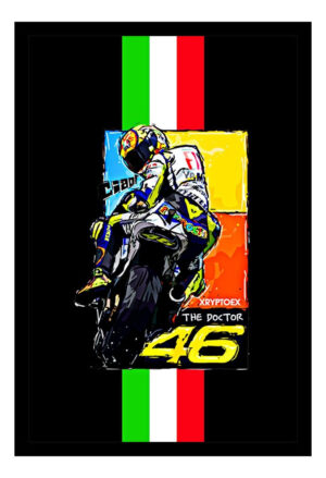 Cuadro Decorativo Moto Gp - Valentino Rossi 07 - A3 30x40
