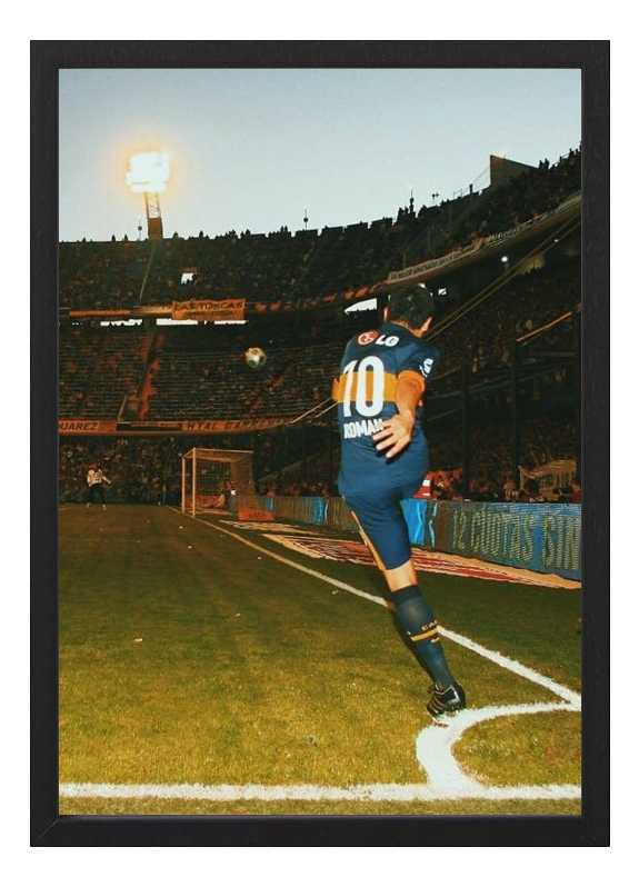 Cuadro Boca Juniors Riquelme Bombonera (a4) - Arte Y Futbol