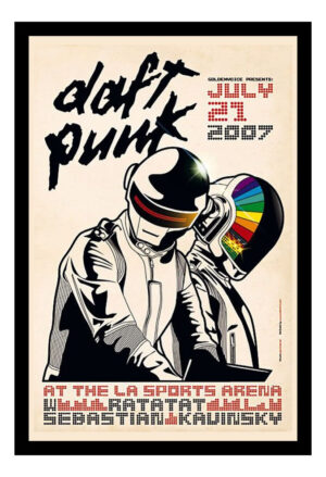 Cuadro Decorativo Musica - Daft Punk 07 - A3 30x40 Cm