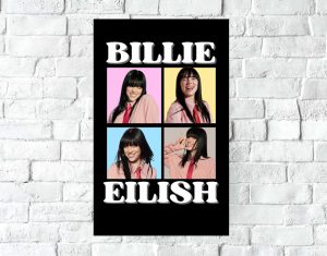 Poster Lámina Decorativa Billie Eilish 07 Tamaño A3 30x42 Cm