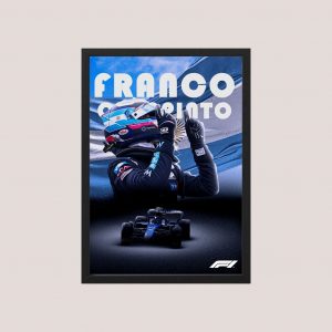 Cuadro F1 Franco Colapinto 01 - Tamaño A3 30x40 Cm