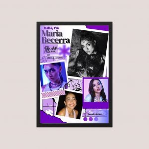 Cuadro Decorativo Maria Becerra - Modelo 13 - A3 30x40