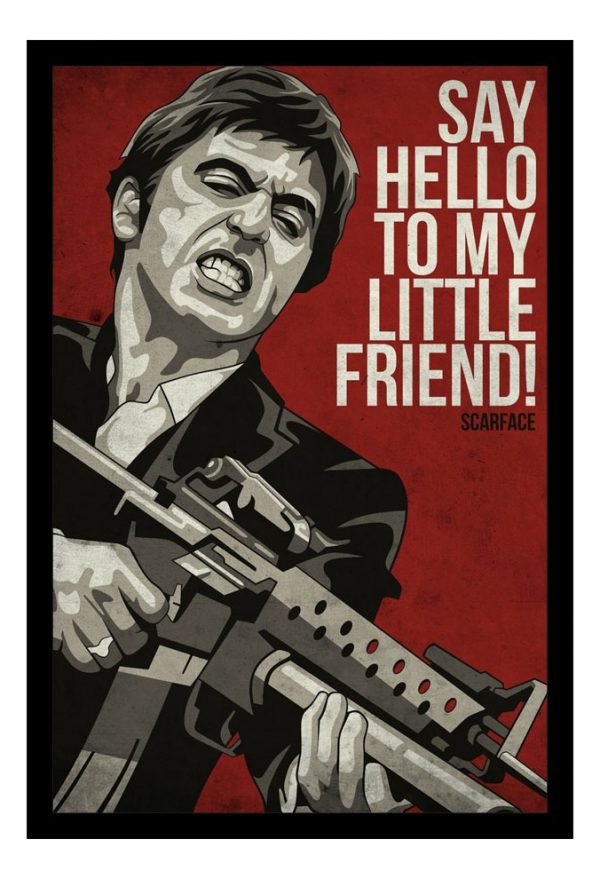 Cuadro Decorativo Cine - Scarface 12 - A3 30x40 Cm