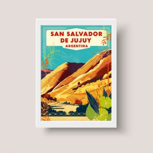 Cuadro Paisaje San Salvador De Jujuy, Argentina - A3 30x40