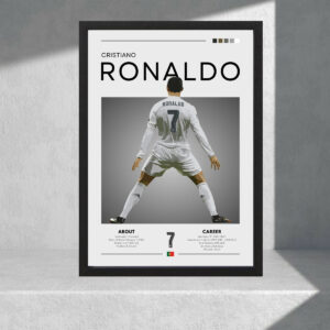 Cuadro Decorativo Cristiano Ronaldo 18 - Tamaño A3 30x40 Cm