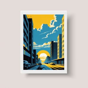 Cuadro Decorativo Paisaje Urbano A3 - Arte Urbano