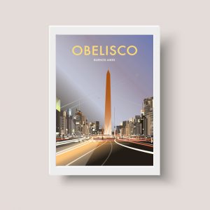 Cuadro Urbano Obelisco 03 Buenos Aires Argentina - A3 30x40