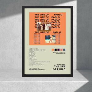 Cuadro Decorativo Kany West, The Life Of Pablo - A3 30x40