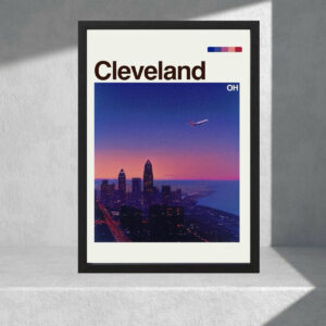 Cuadro Decorativo Paisajes - Usa, Cleveland - A3 30x40