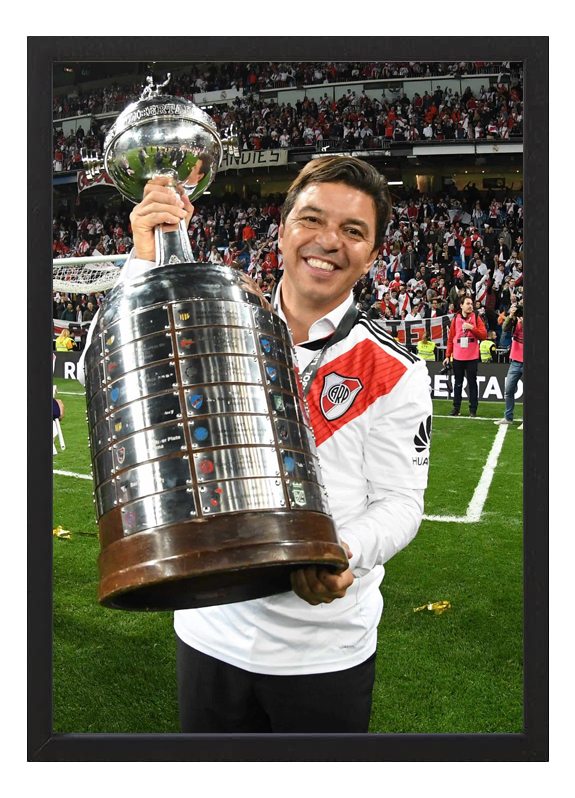 Cuadro Marcelo Gallardo Libertadores River Plate A4 20x30