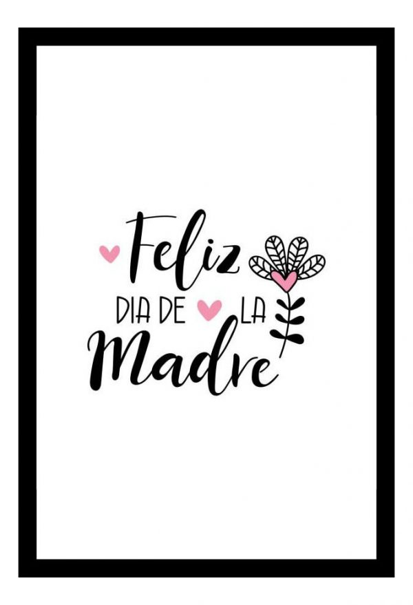 Cuadro Decorativo - Día De La Madre 08 - A3 30x40 Cm