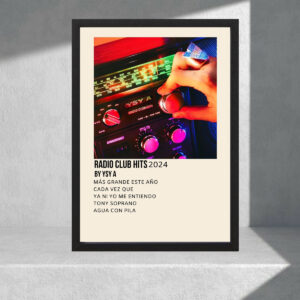 Cuadro Decorativo Música - Ysy, Radio Club Hits - A3 30x40