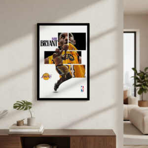 Cuadro Decorativo Basquet - Kobe Bryant 10 - A3 30x40 Cm
