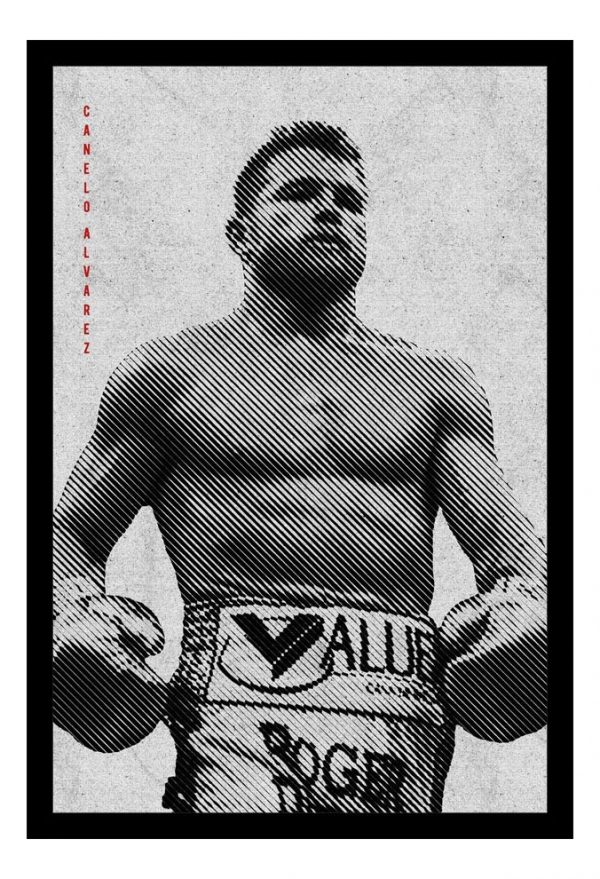 Cuadro Decorativo Boxeo - Canelo Alvarez 07 - A3 30x40 Cm