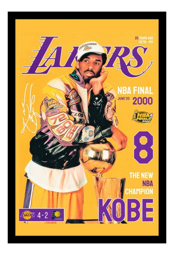 Cuadro Decorativo Basquet - Kobe Bryant 14 - A3 30x40 Cm