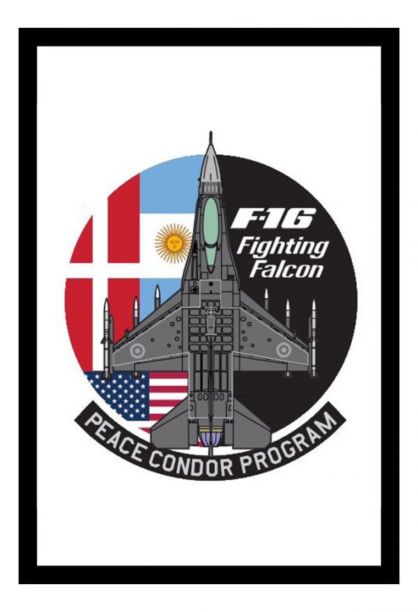 Cuadro Decorativo - Avion F16 Argentina 02 - A3 30x40 Cm