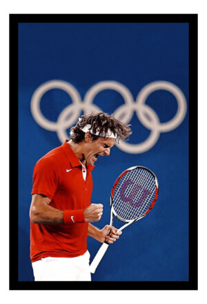 Cuadro Decorativo Tenis - Federer 03 - A3 30x40 Cm