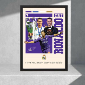 Cuadro Decorativo Cristiano Ronaldo 02 - Tamaño A3 30x40 Cm
