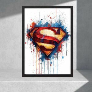 Cuadro Decorativo Superman 07 - Tamaño A3 30x40