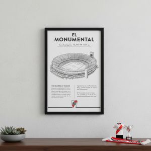 Cuadro Decorativo Futbol - River Plate 02 - A3 30x40 Cm