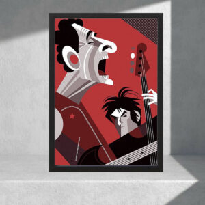 Cuadro Decorativo Musica - Divididos 05 - A3 30x40