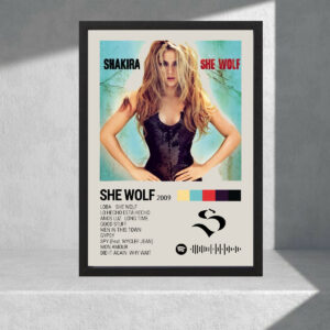 Cuadro Decorativo Música - Shakira, She Wolf - A3 30x40
