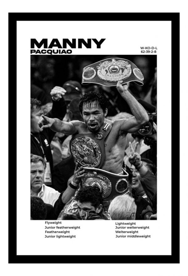 Cuadro Decorativo Boxeo - Manny Pacquiao 04 - A3 30x40