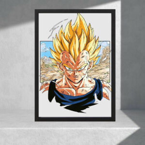 Cuadro Decorativo Dragon Ball Z - Vegeta 02 - A3 30x40 Cm