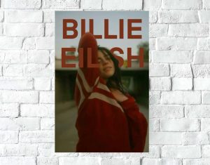 Poster Lámina Decorativa Billie Eilish 08 Tamaño A3 30x42 Cm