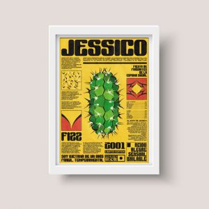 Cuadro Babasonicos Jessico A4 - Arte Decorativo Musica Fan
