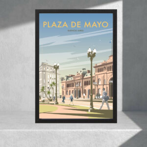 Cuadro Decorativo Paisajes - Plaza De Mayo - A3 30x40 Cm