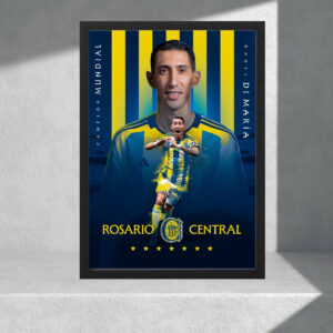 Cuadro Decorativo Rosario Central, Di Maria 01 - A3 30x40 Cm