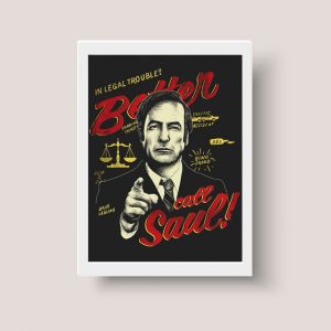 Cuadro Better Call Saul Tamaño A3 30x40 Cm - Arte Series