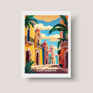 Cuadro Urbano Ciudades Cartagena, Colombia - A4 20x30