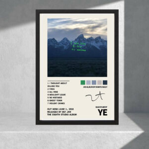 Cuadro Decorativo Kany West, Ye - A3 30x40