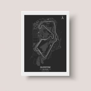 Cuadro Circuito Silverstone, Gp Gb , Formula 1, A3 30x40 Cm