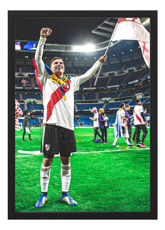 Cuadro Juanfer Quintero River Plate Bernabeu 2018 Tamaño A4