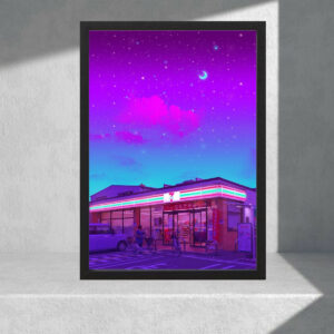 Cuadro Decorativo Urbano Aesthetic - 7 Eleven 03 - A3 30x40