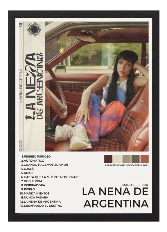 Cuadro Maria Becerra La Nena De Argentina A3 30x40 Cm