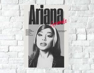 Poster Lámina Decorativa Ariana Grande Mod 09, A3 30x42 Cm