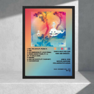Cuadro Decorativo Kany West, Kids See Ghosts - A3 30x40