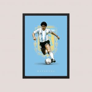 Cuadro Diego Maradona - Modelo 08 - Tamaño A3 30x40 Cm