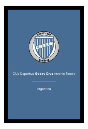 Cuadro Decorativo Futbol - Godoy Cruz 02 - A3 30x40 Cm