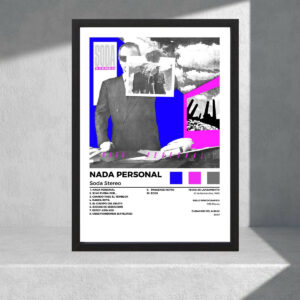 Cuadro Decorativo Soda Stereo - Nada Personal - A3 30x40 Cm