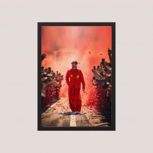 Cuadro Decorativo Lewis Hamilton Ferrari 13 - A3 30x40 Cm