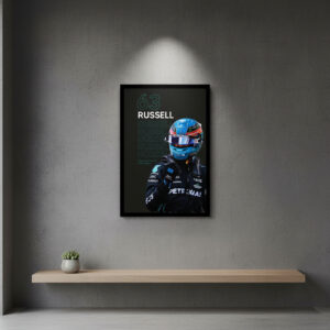 Cuadro Decorativo F1 - George Rusell 04 - A3 30x40 Cm